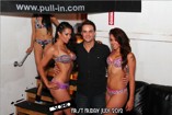 The models of Pull-In Underwear with SOHO Mixed Media Bar owner Daniel Gray