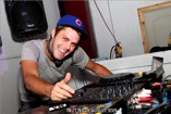 DJ is all smiles as he spins the tracks