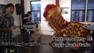 Lion dance for prosperity and great artworks at Bayly Buck Studios