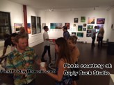 Bayly Buck welcomes guests to his multi use studio during First Friday Hawaii